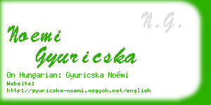 noemi gyuricska business card